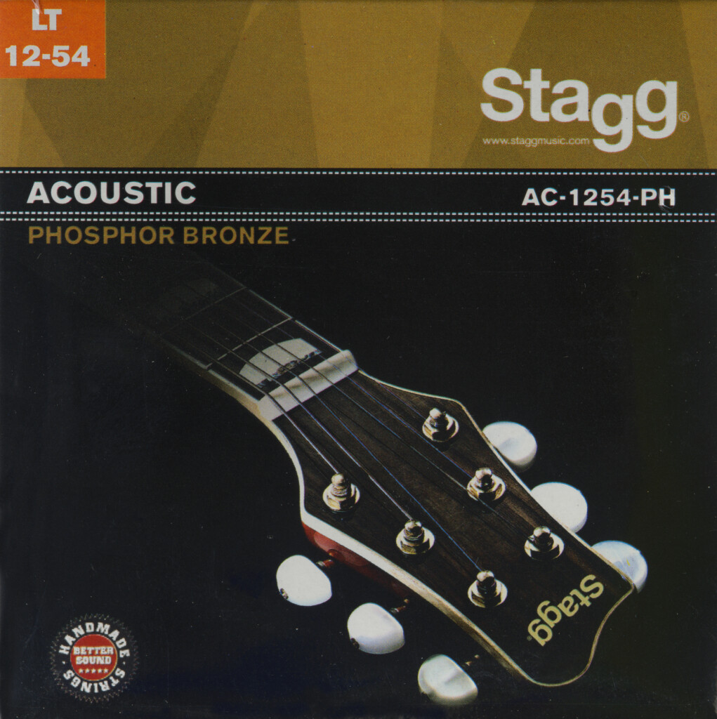 Stagg AC1254PH Phosphor Bronze 6-string Acoustic Guitar String Set - Light