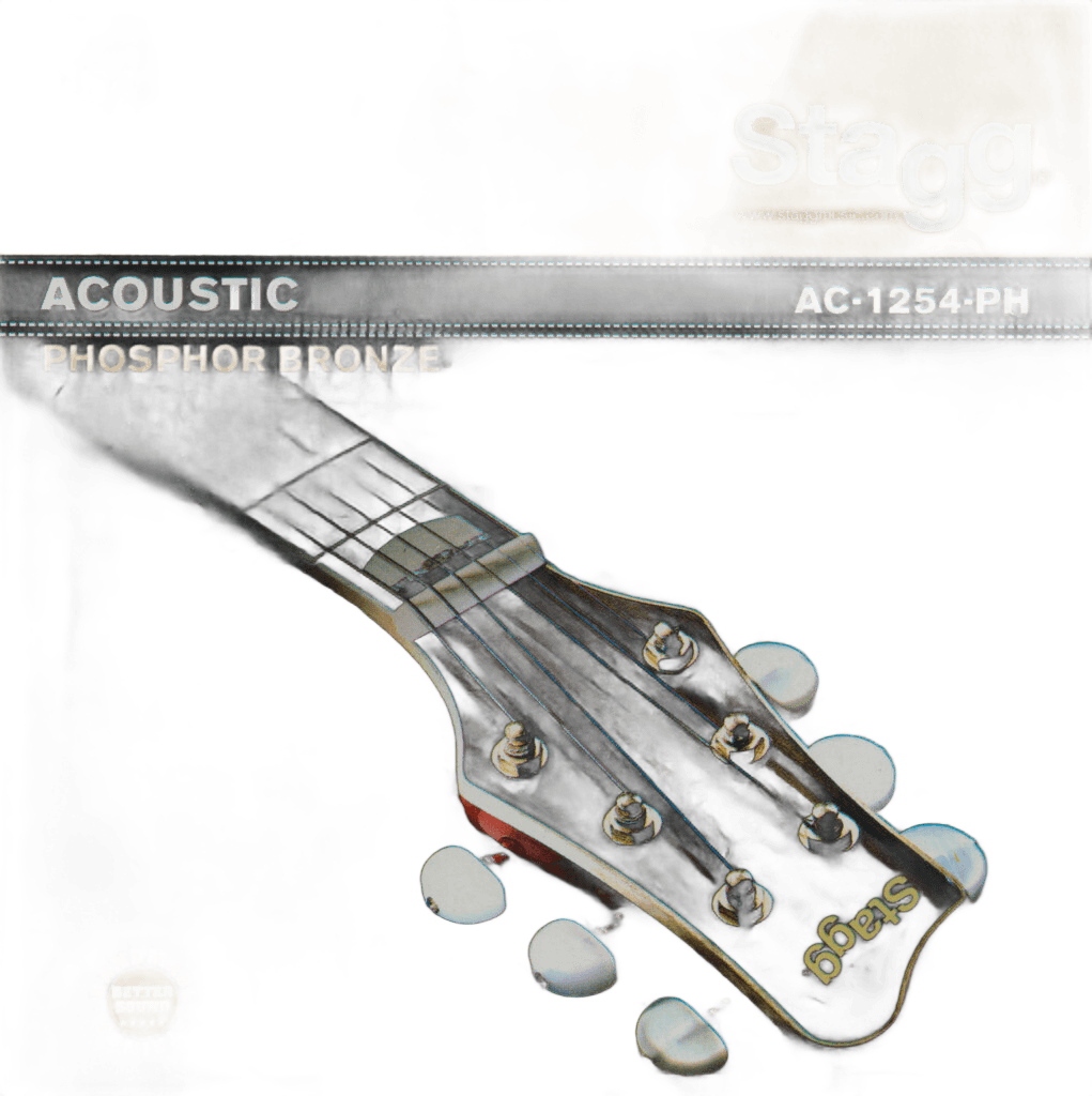 Stagg AC1254PH Phosphor Bronze 6-string Acoustic Guitar String Set - Light