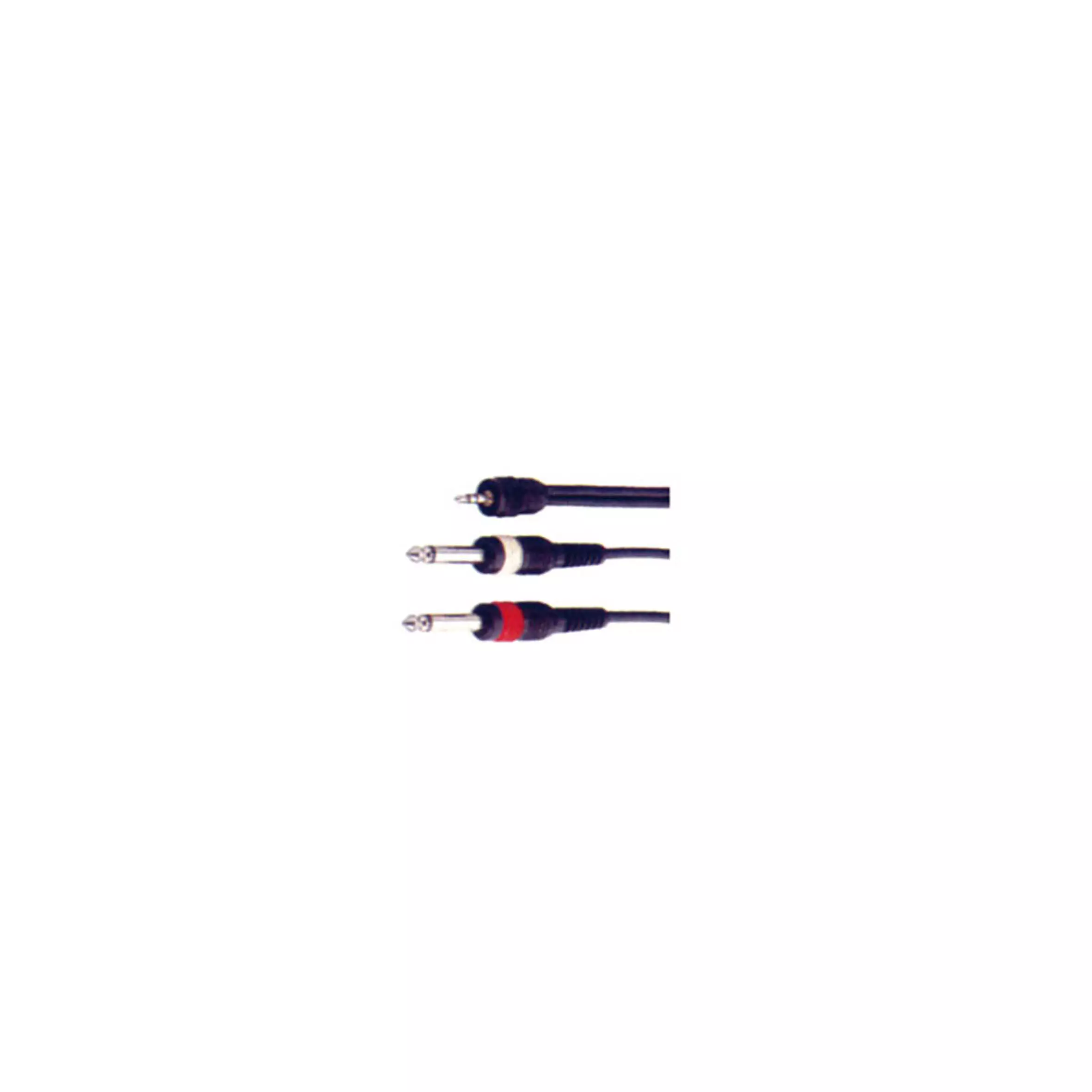 TVA 1.2M Stereo 3.5MM JACK 2 X MONO 6.3MM JACK LEAD