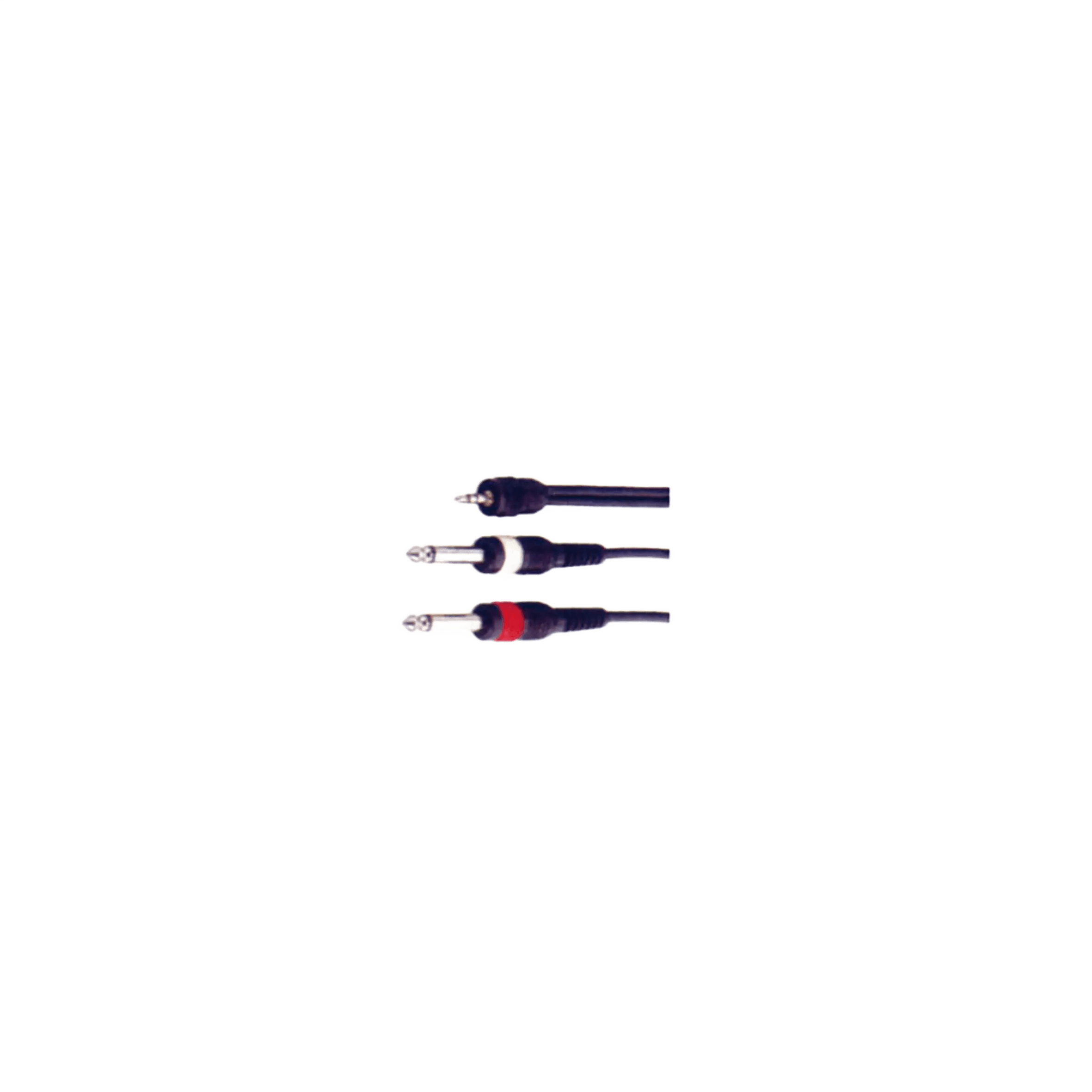 TVA  1.2M  Stereo 3.5MM JACK  2 X MONO 6.3MM JACK LEAD