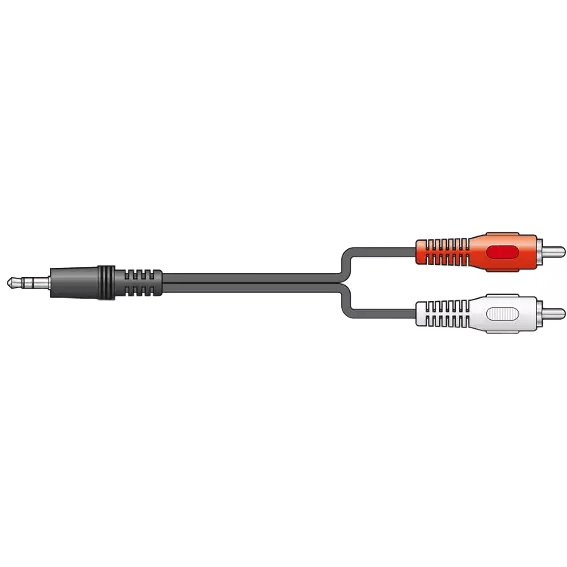 TVA  3.0M  3.5MM Stereo JACK  2 X RCA JACK LEAD