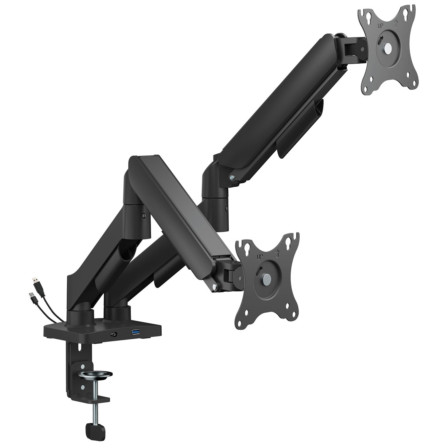 AVLINK TV DESK MOUNT BRACKET DUAL GAS ARM 17inch – 32inch
