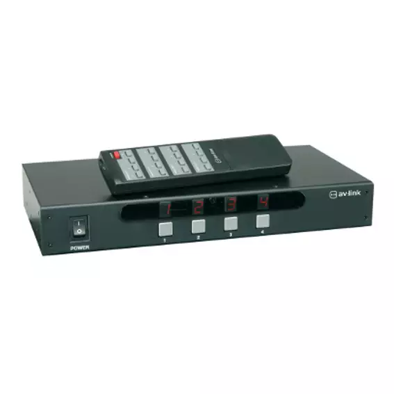 Avlink AD-AV44 4:4 A/v Matrix Switcher WITH IR Remote Control