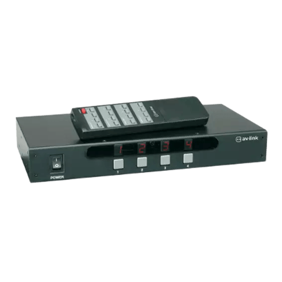 Avlink AD-AV44 4:4 A/v Matrix Switcher WITH IR Remote Control