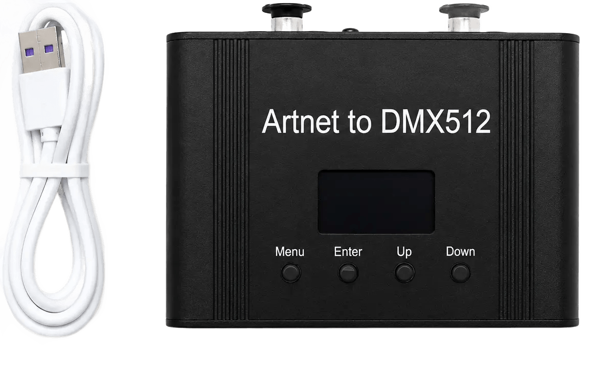 ArtNet DMX 512 Ethernet Lighting Controller Interface,2 Universe