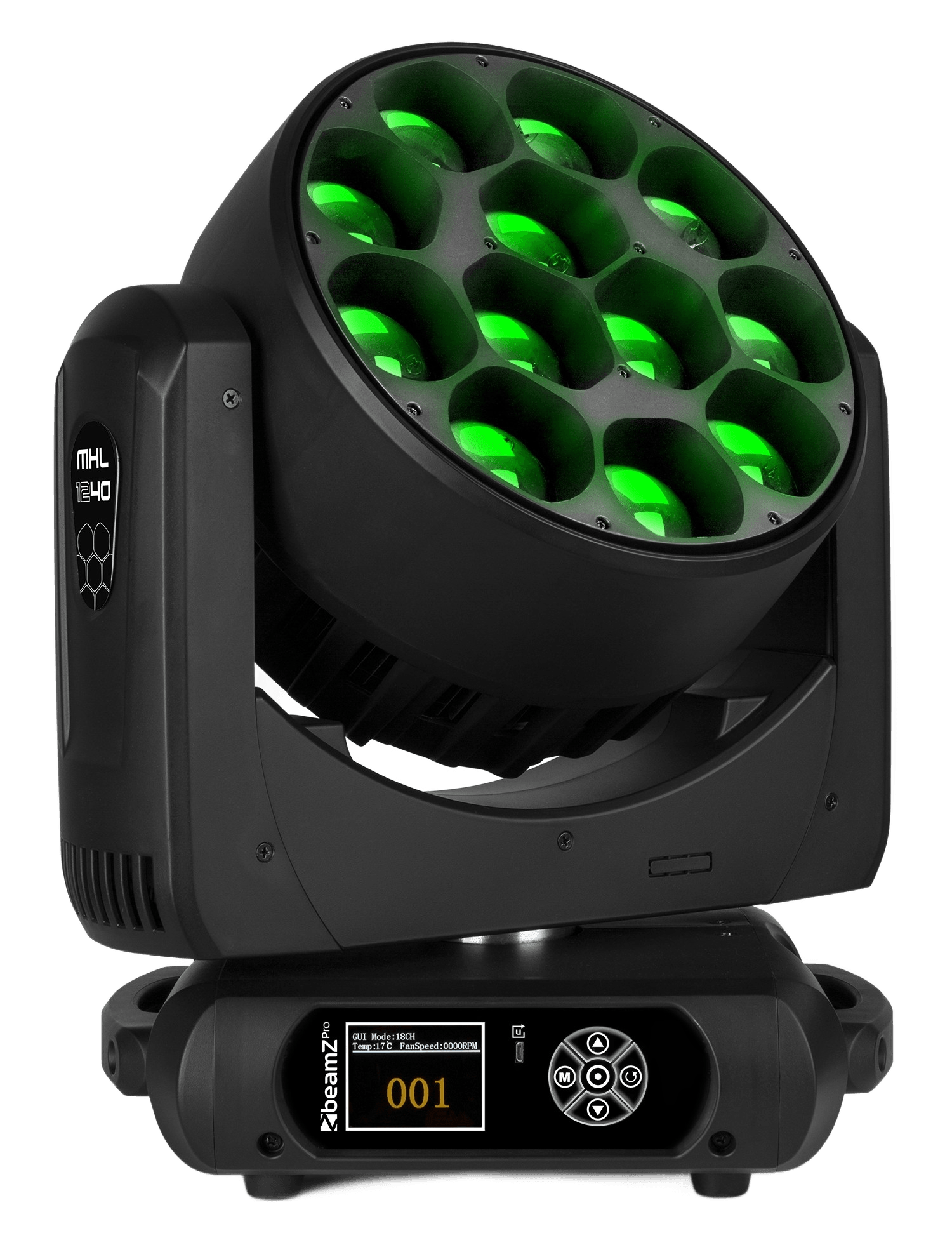 BEAMZPRO MHL1240 LED MOVING HEAD ZOOM 12x 40W RGBW