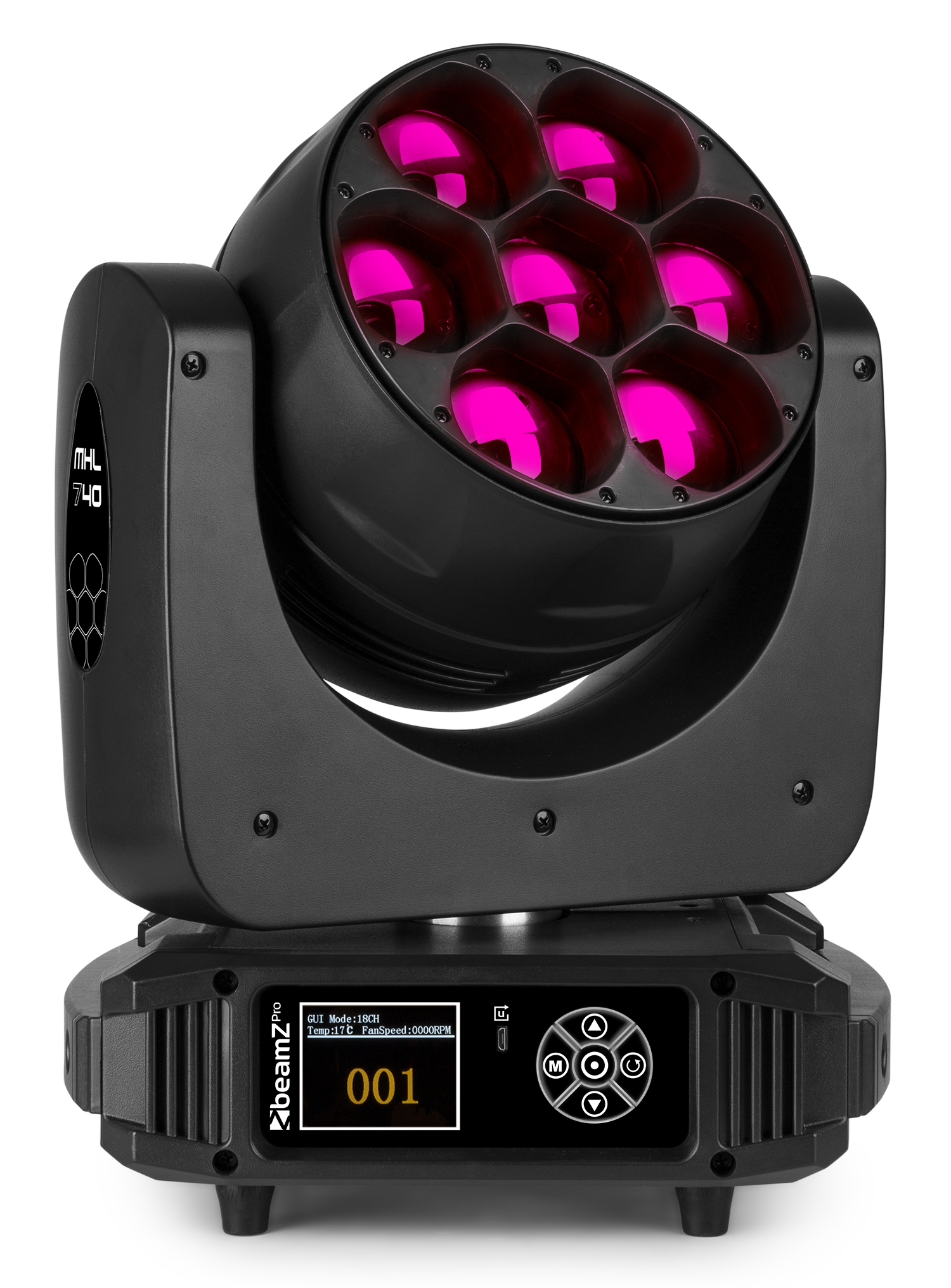 BEAMZPRO MHL740 LED MOVING HEAD ZOOM 7x 40W RGBW