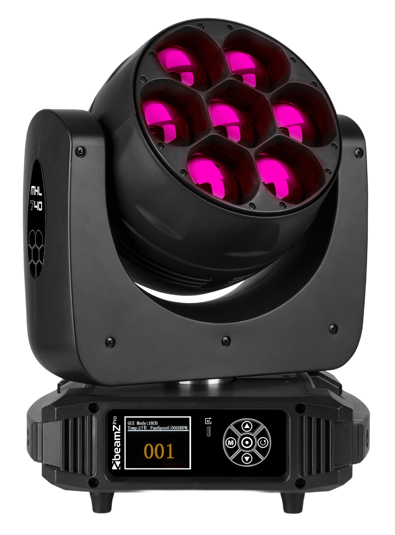BEAMZPRO MHL740 LED MOVING HEAD ZOOM 7x 40W RGBW
