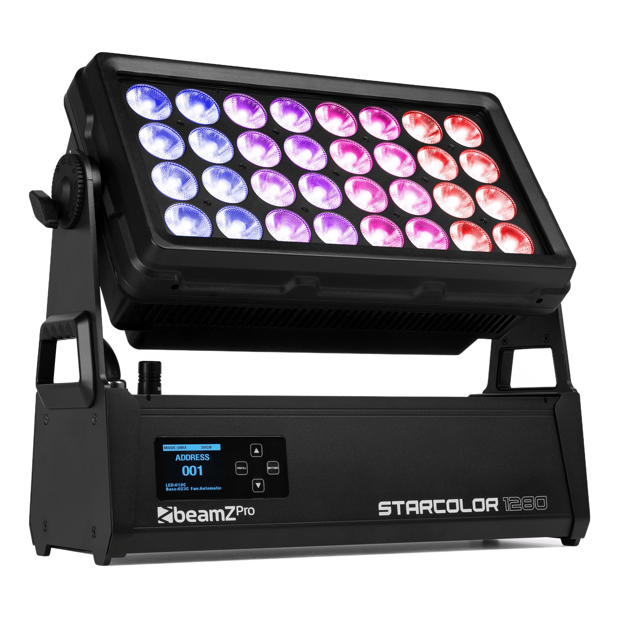 BeamZPro STARCOLOR1280 LED Flood Light WASH IP65 32X 40W RGBW