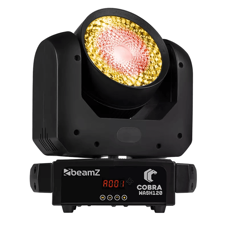 BeamZ COBRAWASH120 LED Moving HEAD WASH IP20 4X 100W WITH RING RGBW