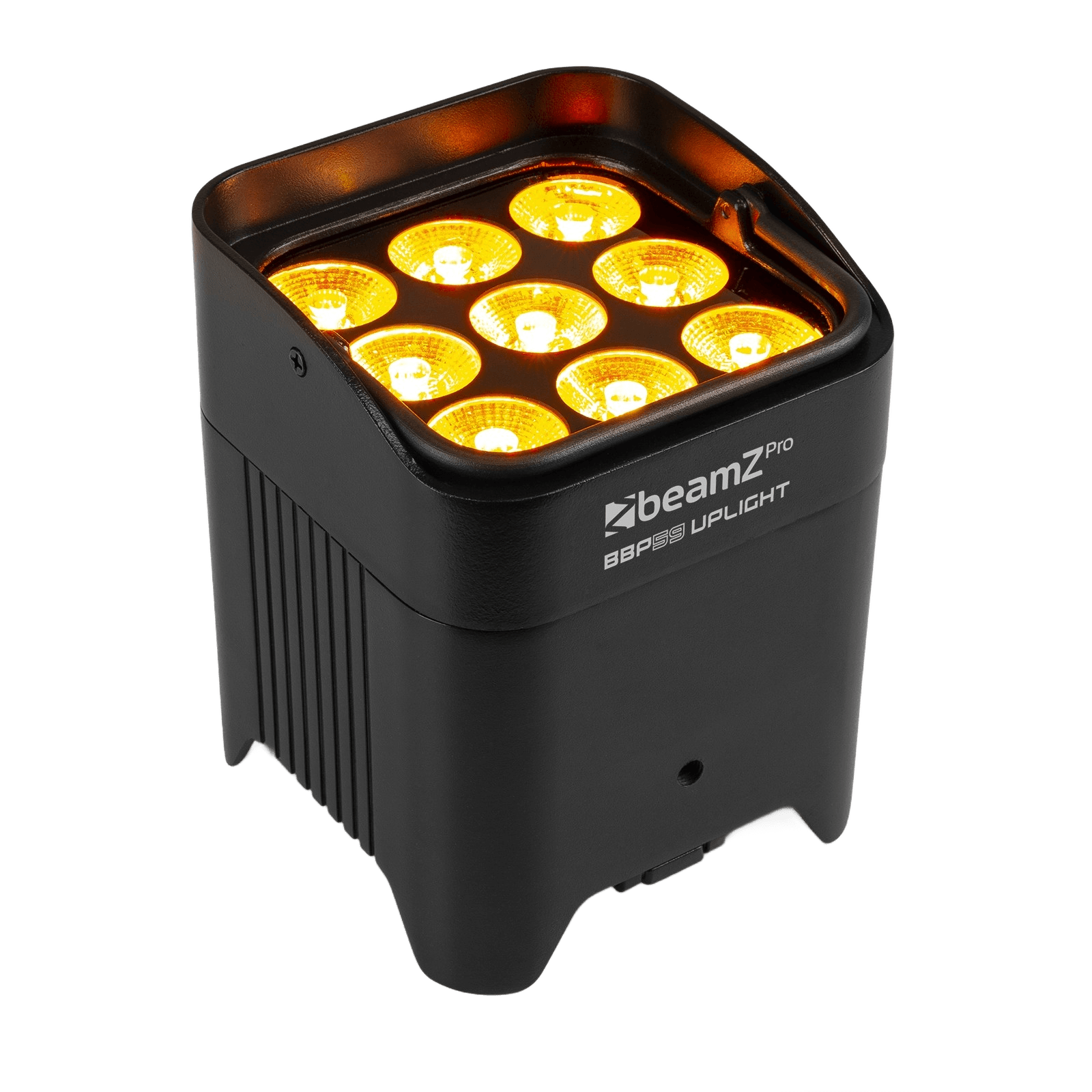 BEAMZPRO BBP59 LED BATTERY UPLIGHT PAR IP65 9x 12W RGBAWUV