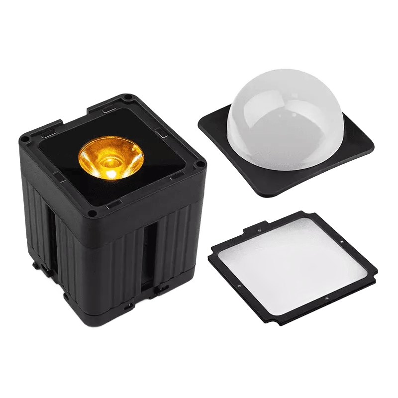 BEAMZPRO KUBE20BK LED BATTERY UPLIGHT IP65 1x 20W RGBAWUV