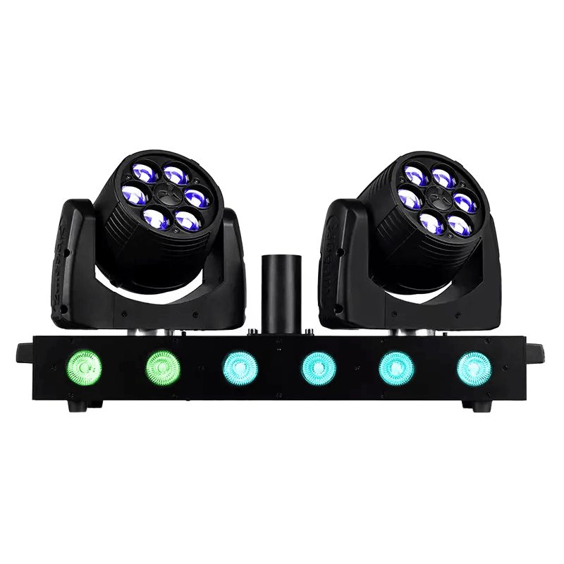 BEAMZ FUZE TWIN LED MOVING HEAD WASH BAR 6x 12W 6x 15W RGBW