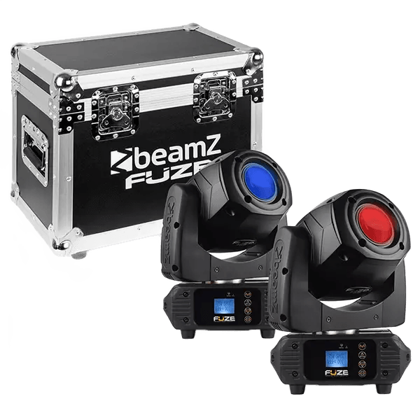 BEAMZ FUZE75S LED MOVING HEAD SPOT 1x 75W [2 IN A FLIGHTCASE]
