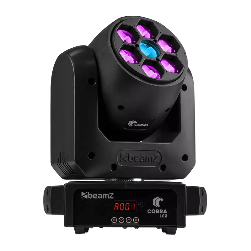 BeamZ COBRA160 LED Moving HEAD SPOT 1X 100W WITH BEE-EYE 6X 10W RGBW