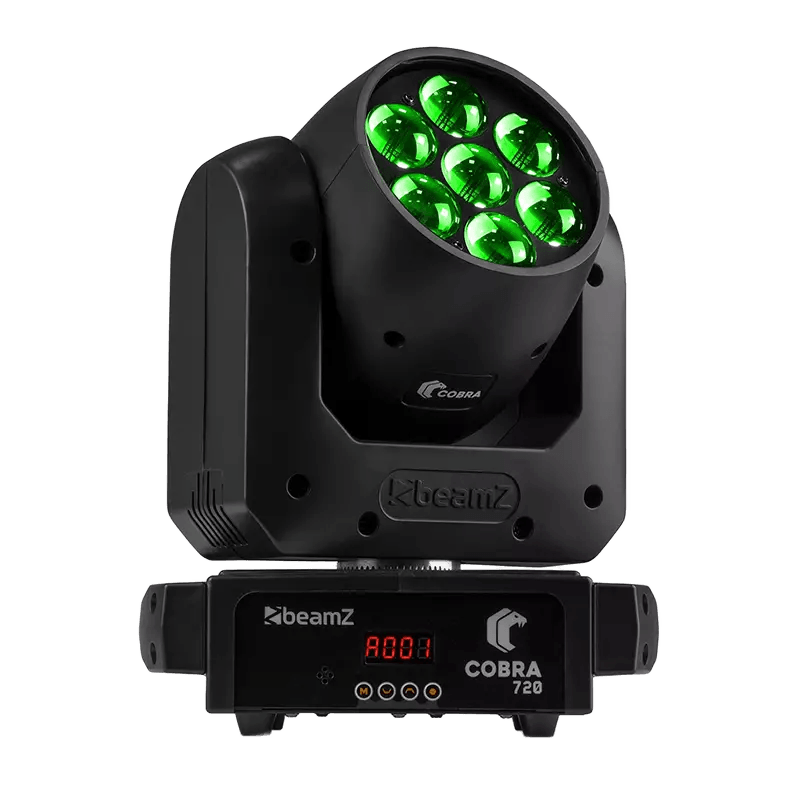 BeamZ COBRAWASH720 LED Moving HEAD WASH 7X 20W WITH ZOOM RGBW