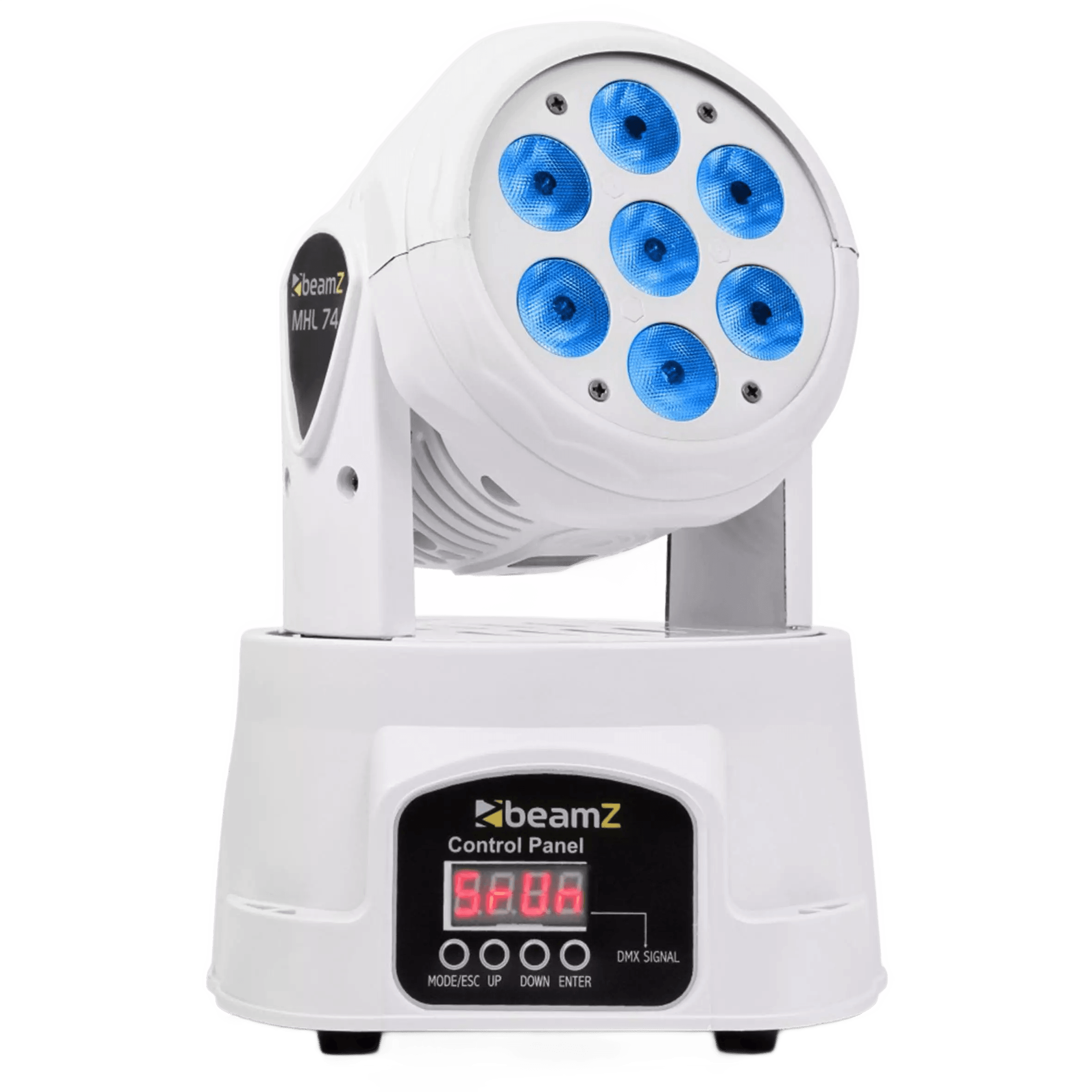 BEAMZ MHL74 WHITE LED MOVING HEAD WASH 7x 10W RGBW