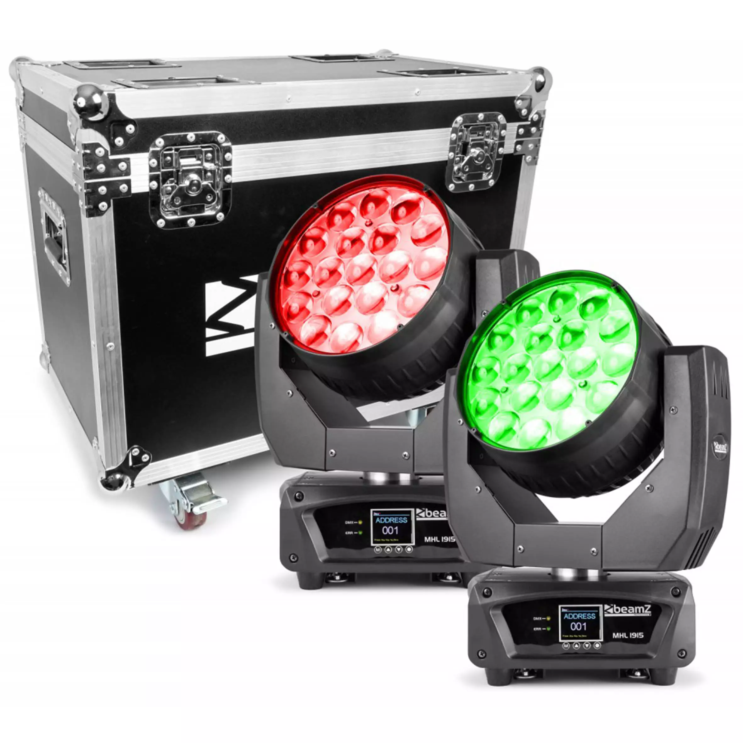 BeamZPro MHL1915 LED Moving HEAD WASH 380W [2 IN A Flightcase]