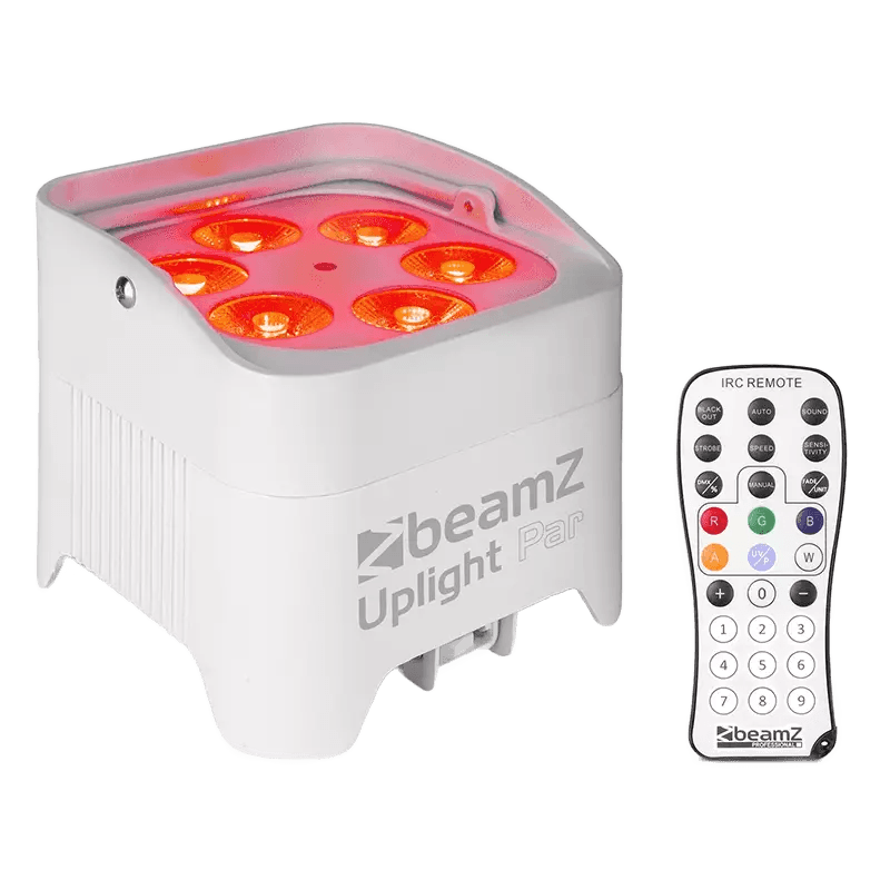 BeamZ BBP96SW LED Battery Uplight PAR IP20 6X 12W Rgbawuv