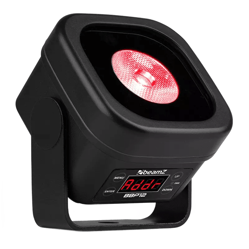 BEAMZ BBP12 LED BATTERY UPLIGHT PAR IP65 1x 12W RGBAL