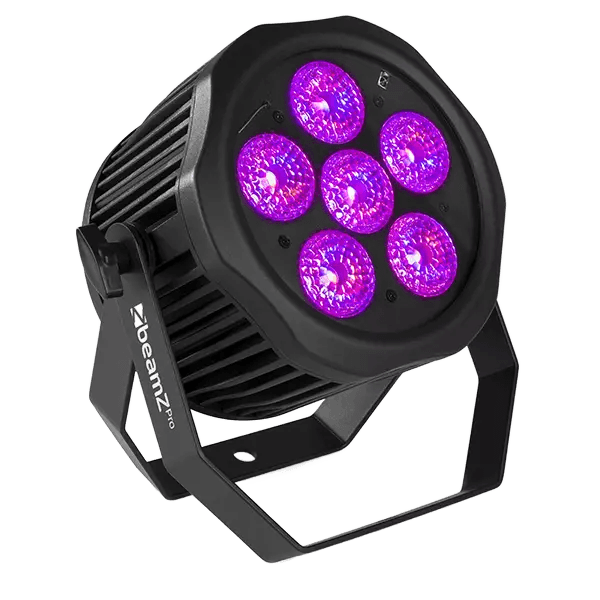 BeamZPro WBP612IP LED Battery PAR IP65 6X 12W Rgbawuv