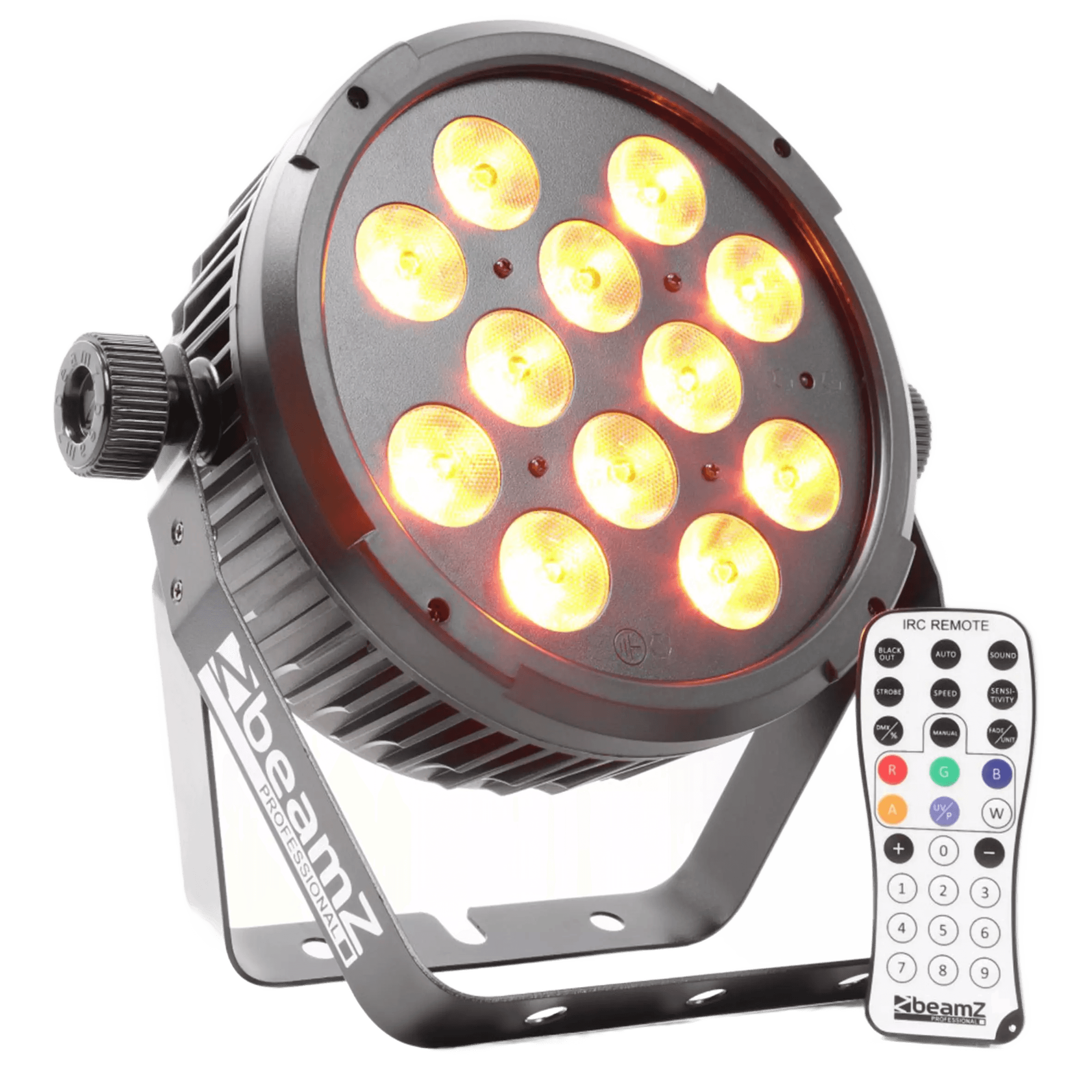 BEAMZ BT300 LED FLAT PAR IP20 12x 10W RGBAWUV