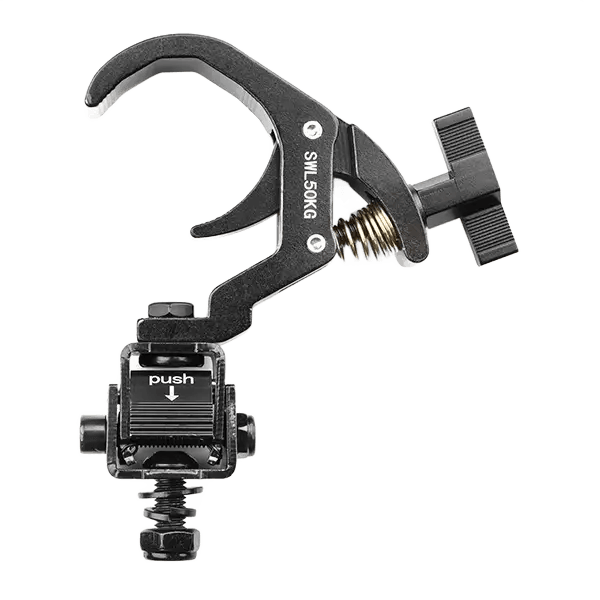 BeamZ BC50B-150F Foldable Quick Trigger Clamp 50KG Black
