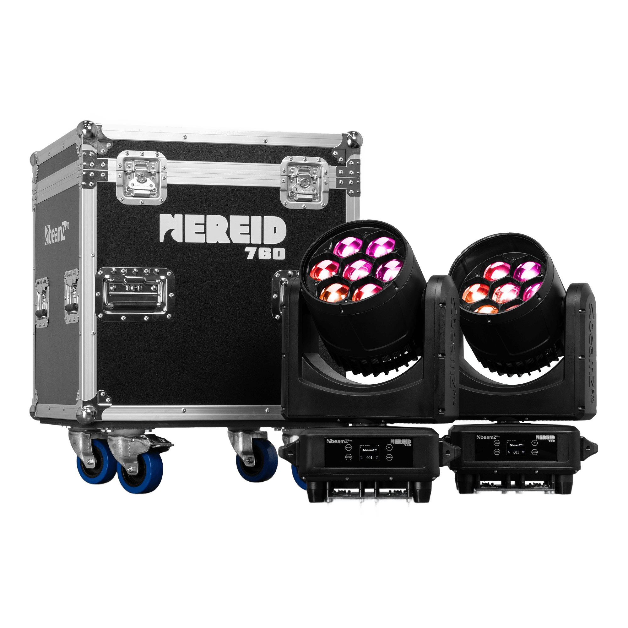 BEAMZPRO NEREID760 LED MOVING HEAD WASH IP65 7x 60W [2 PIECES IN A FLIGHTCASE]