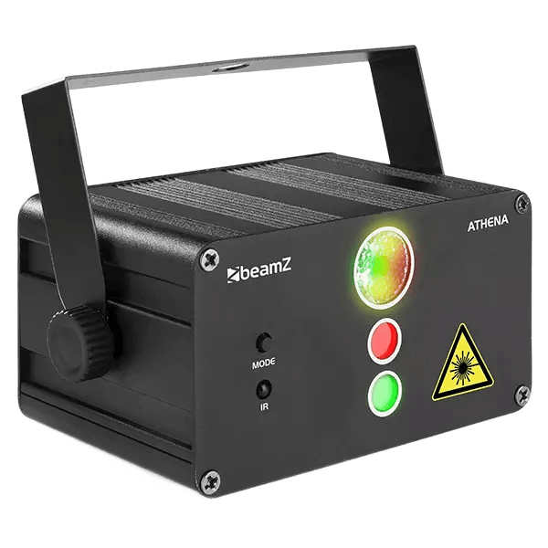 BeamZ Athena Laser RG GOBO RGB LED Battery