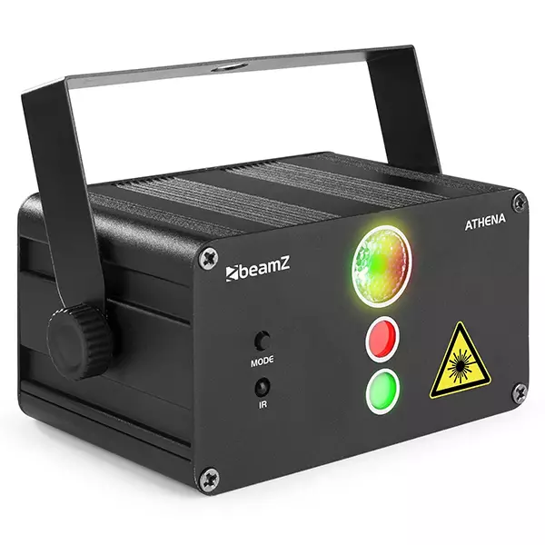 BeamZ Athena Laser RG GOBO RGB LED Battery