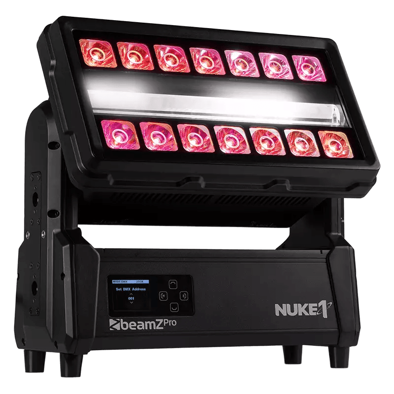 BEAMZPRO NUKE1 LED COMBI IP65 96x 10W STROBE 14x 40W BEAM RGBWCW