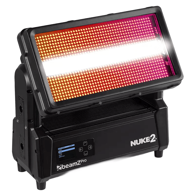 BeamZPro NUKE2 LED Combi IP65 96X 10W Strobe 864X 0.5W WASH Rgbcw