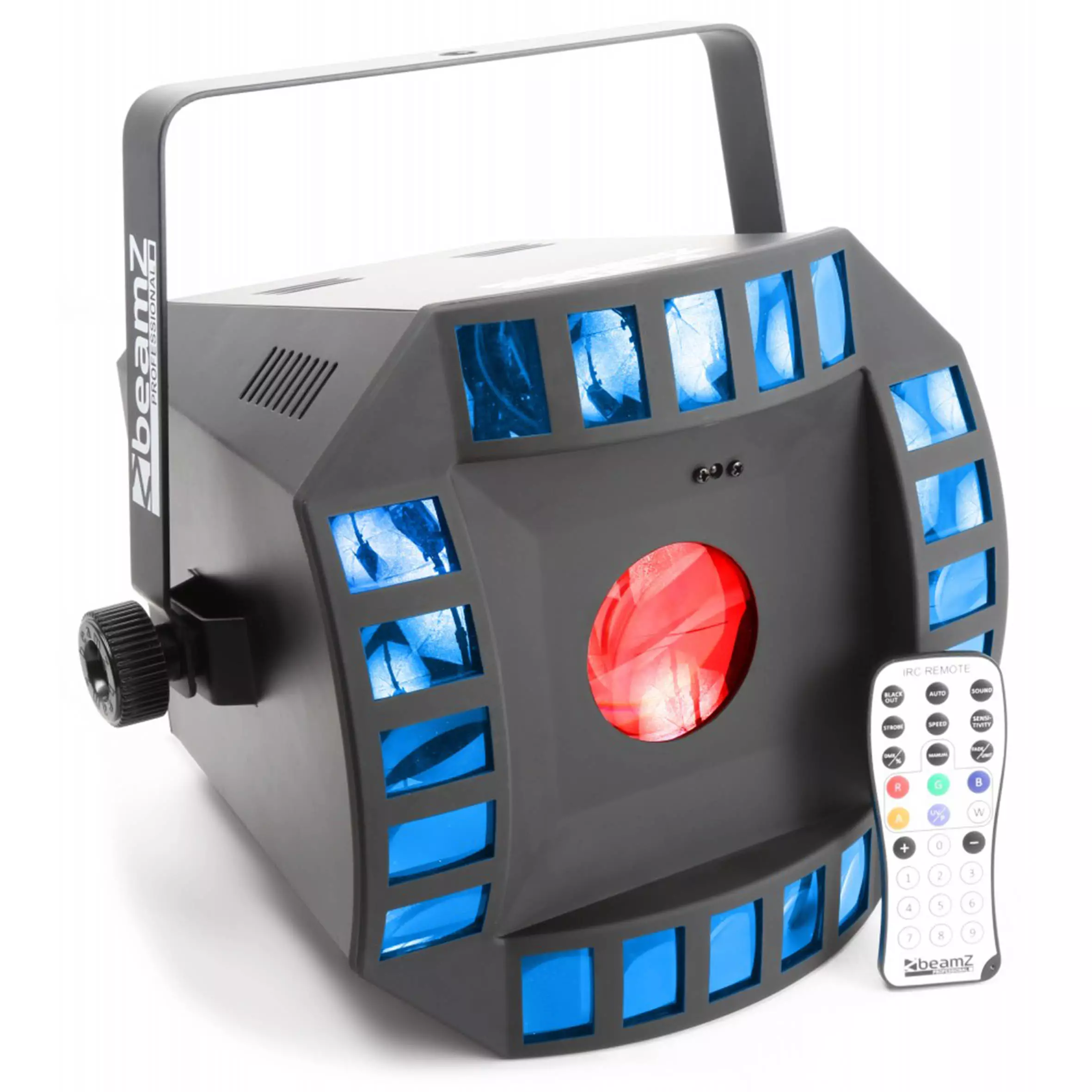 BeamZ CUB4 II LED QUAD Derby WITH Moonflower
