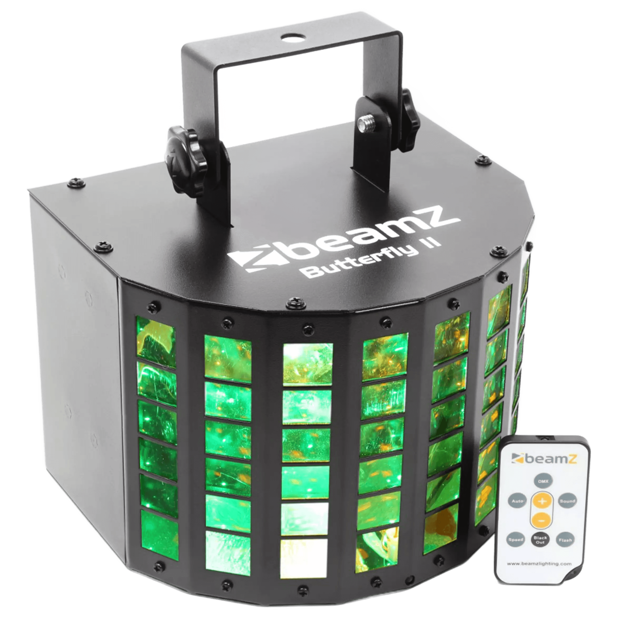 BEAMZ BUTTERFLY II LED MINI DERBY 6x 3W RGBAWUVP