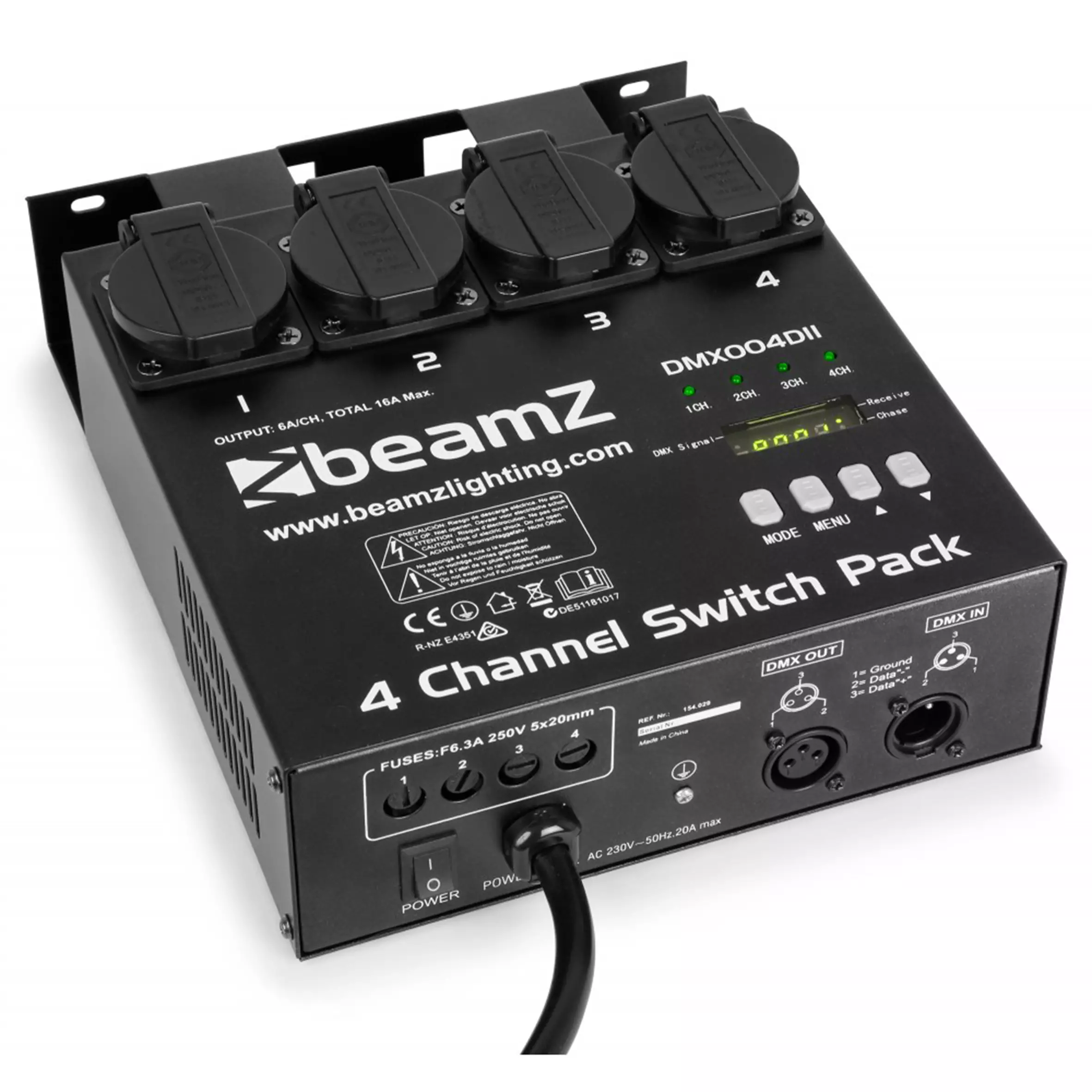 BeamZ DMX Switch PACK II 4 Channel