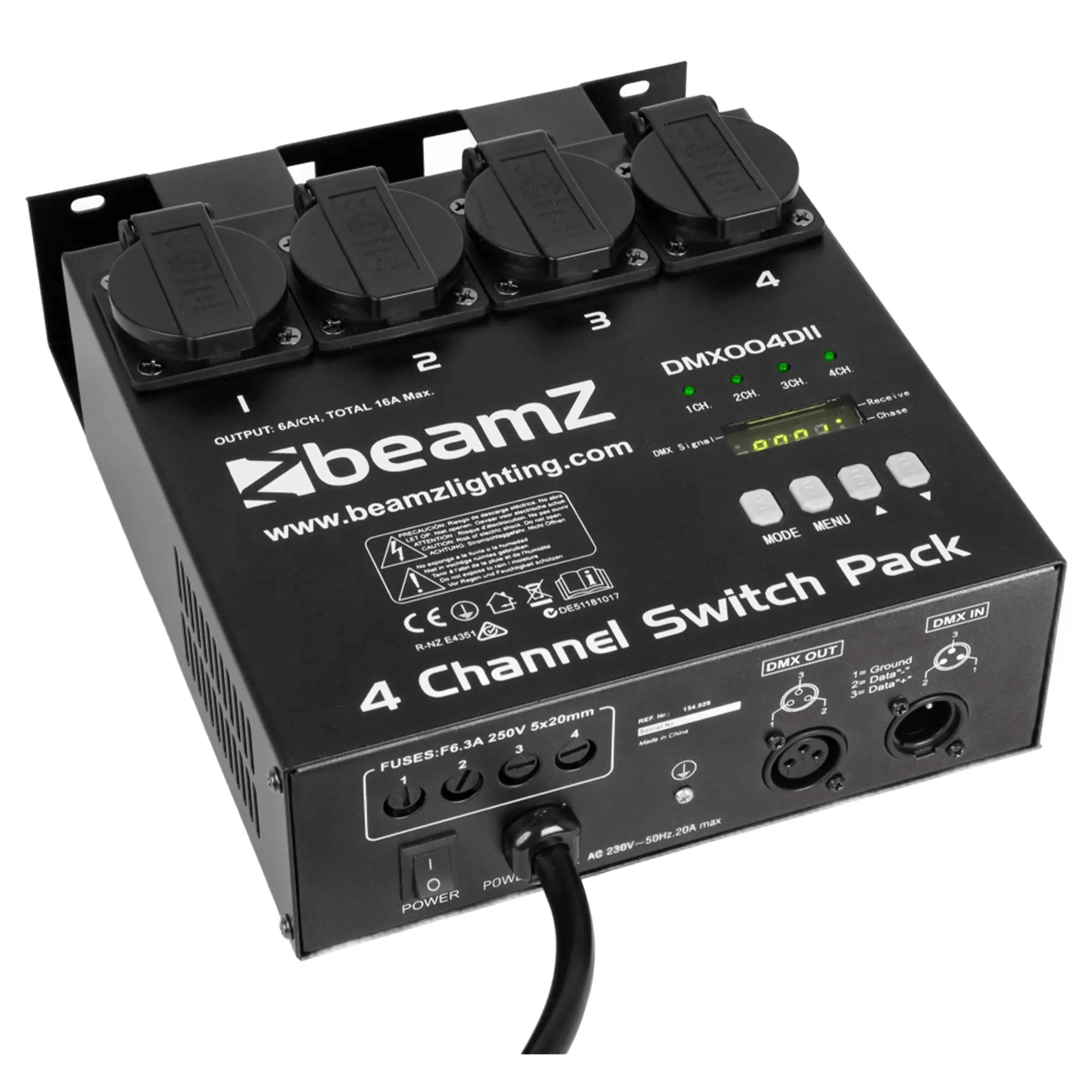 BeamZ DMX Switch PACK II 4 Channel