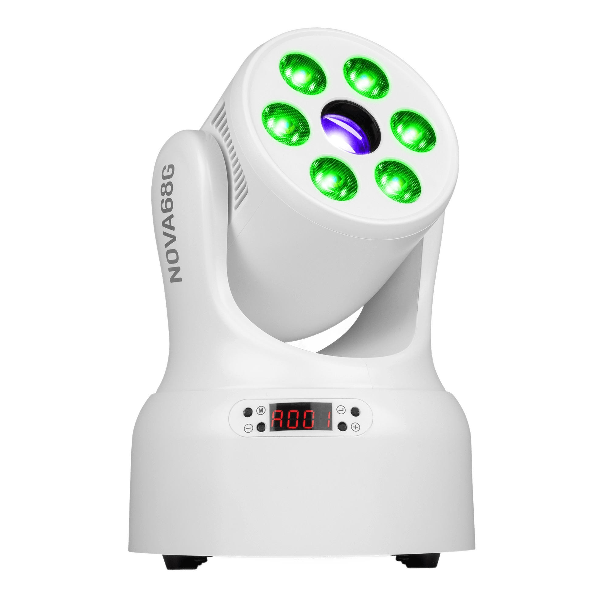 BEAMZ NOVA68G-WH LED MOVING HEAD WASH 6x 8W RGBW GOBO WHITE