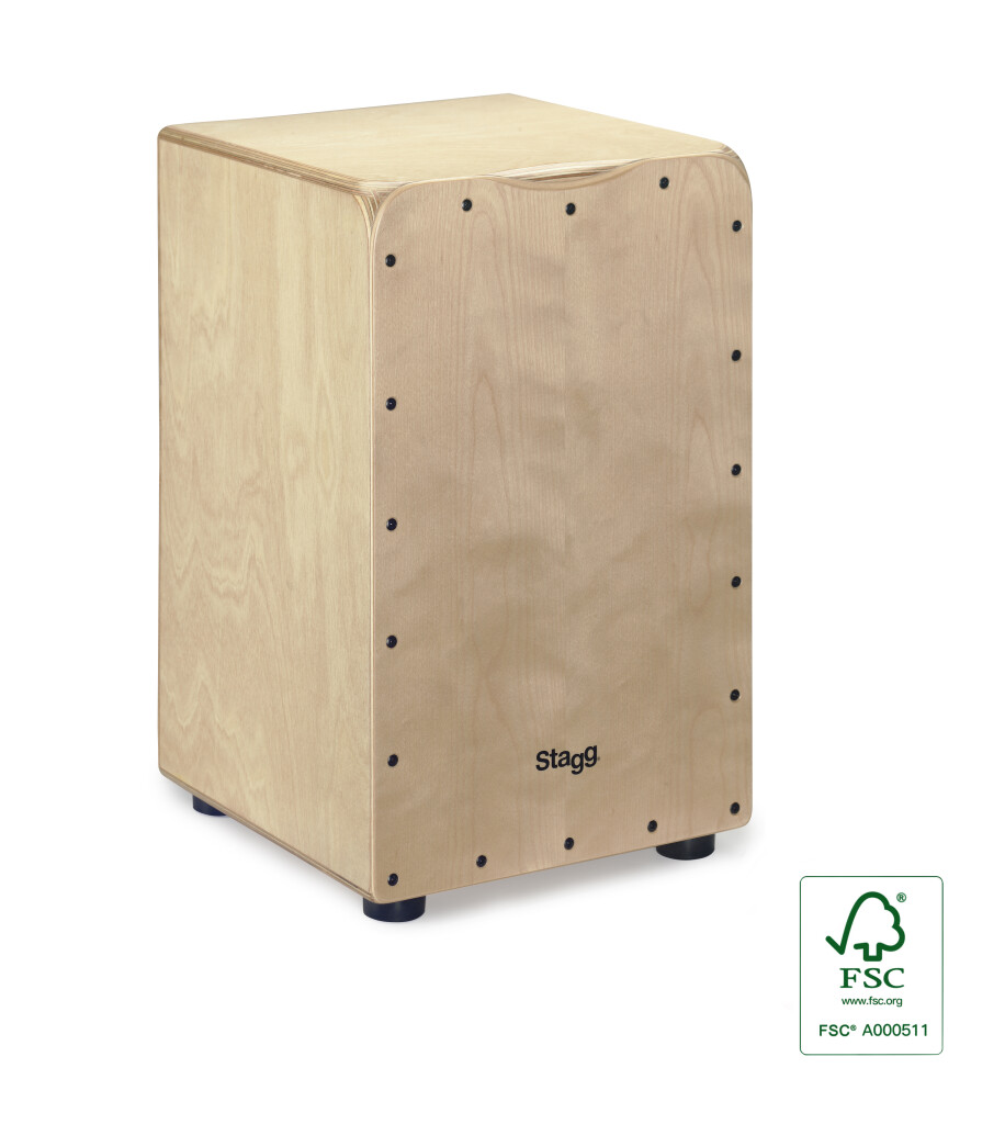 Stagg CAJ 50M N With BAG Medium Sized Natural Cajon with bag