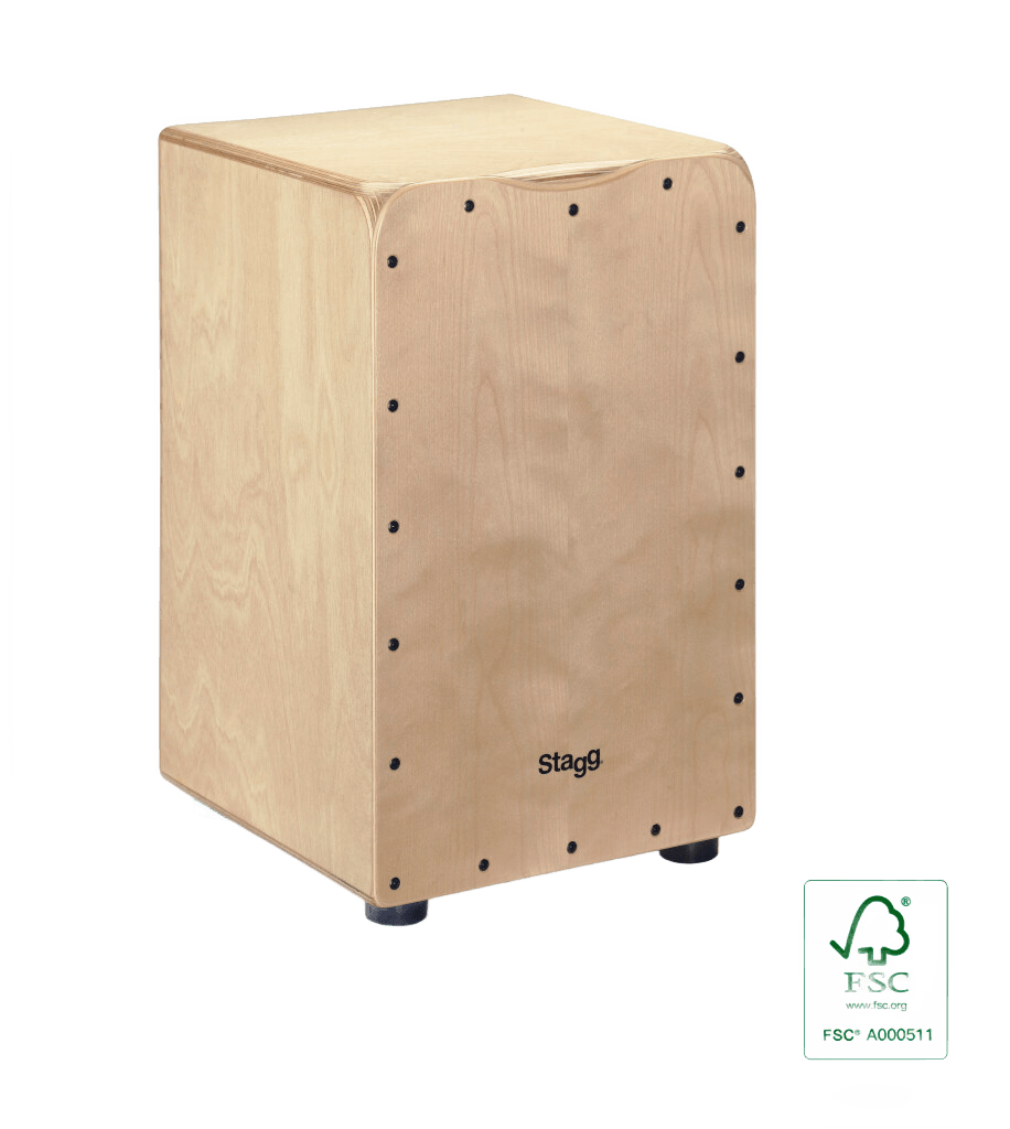 Stagg CAJ 50M N With BAG Medium Sized Natural Cajon with bag