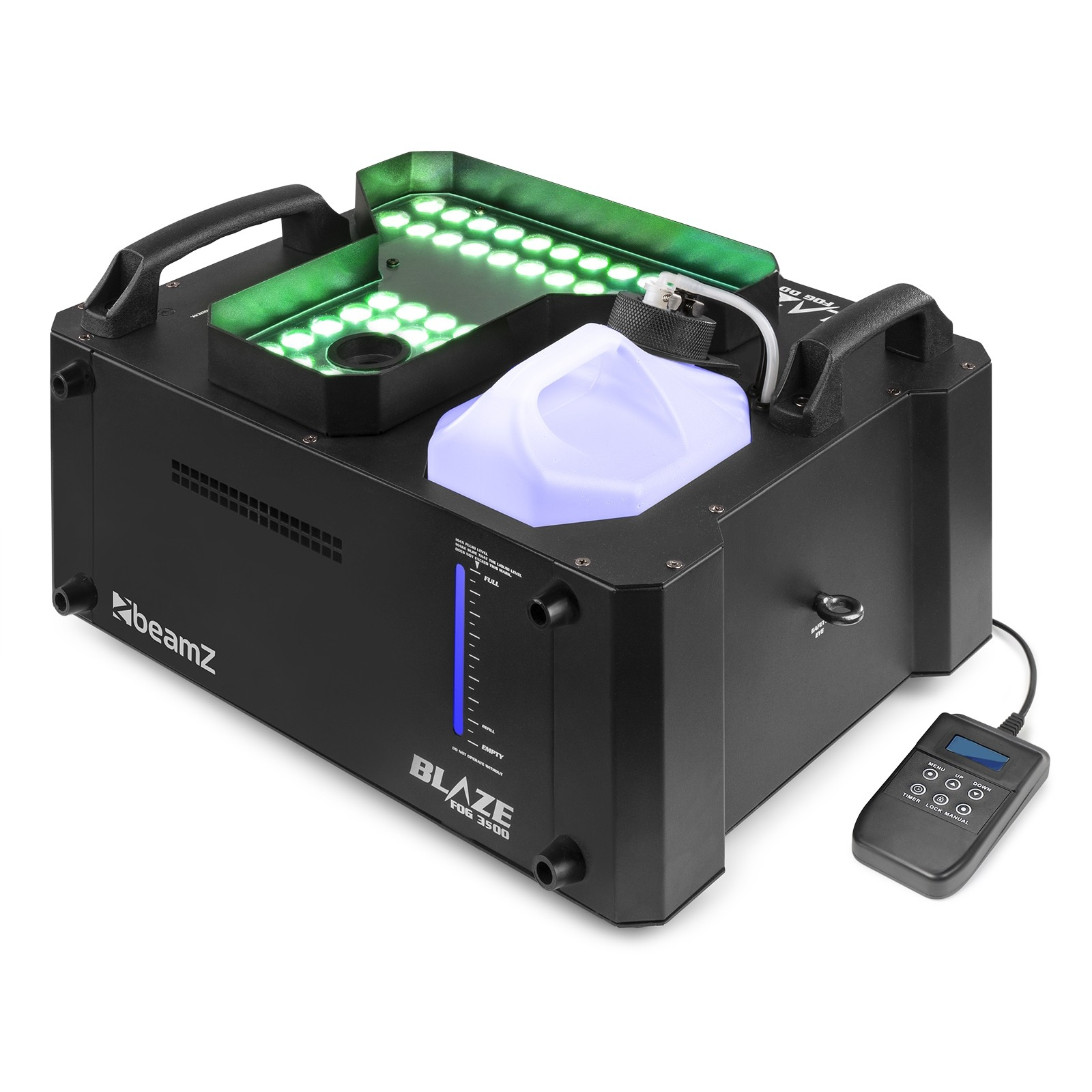 BeamZ BLAZE3500 Vertical FOG Machine 3500W RGBA 48X 4W