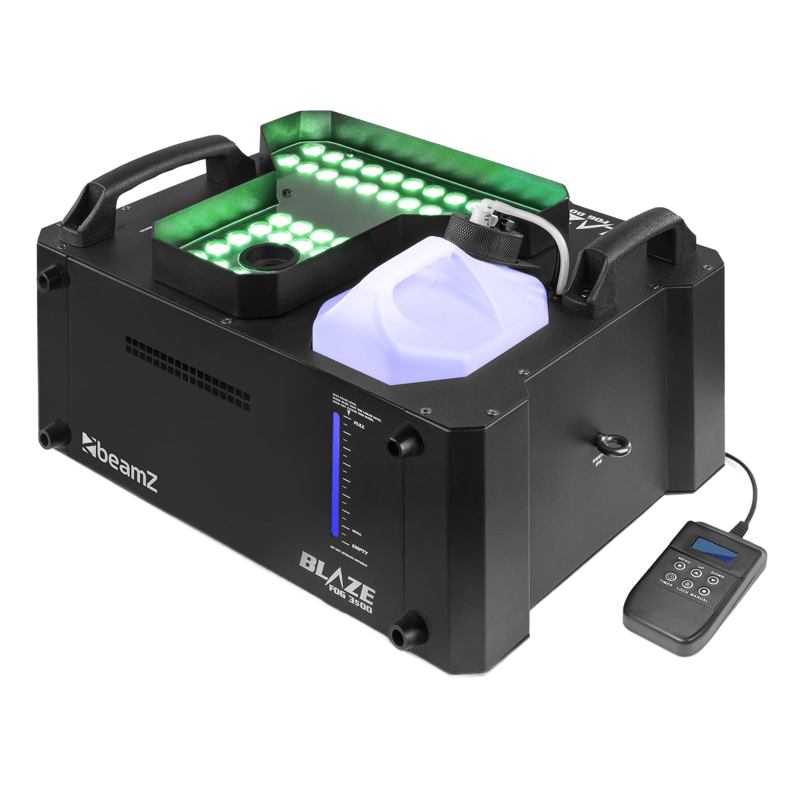 BeamZ BLAZE3500 Vertical FOG Machine 3500W RGBA 48X 4W