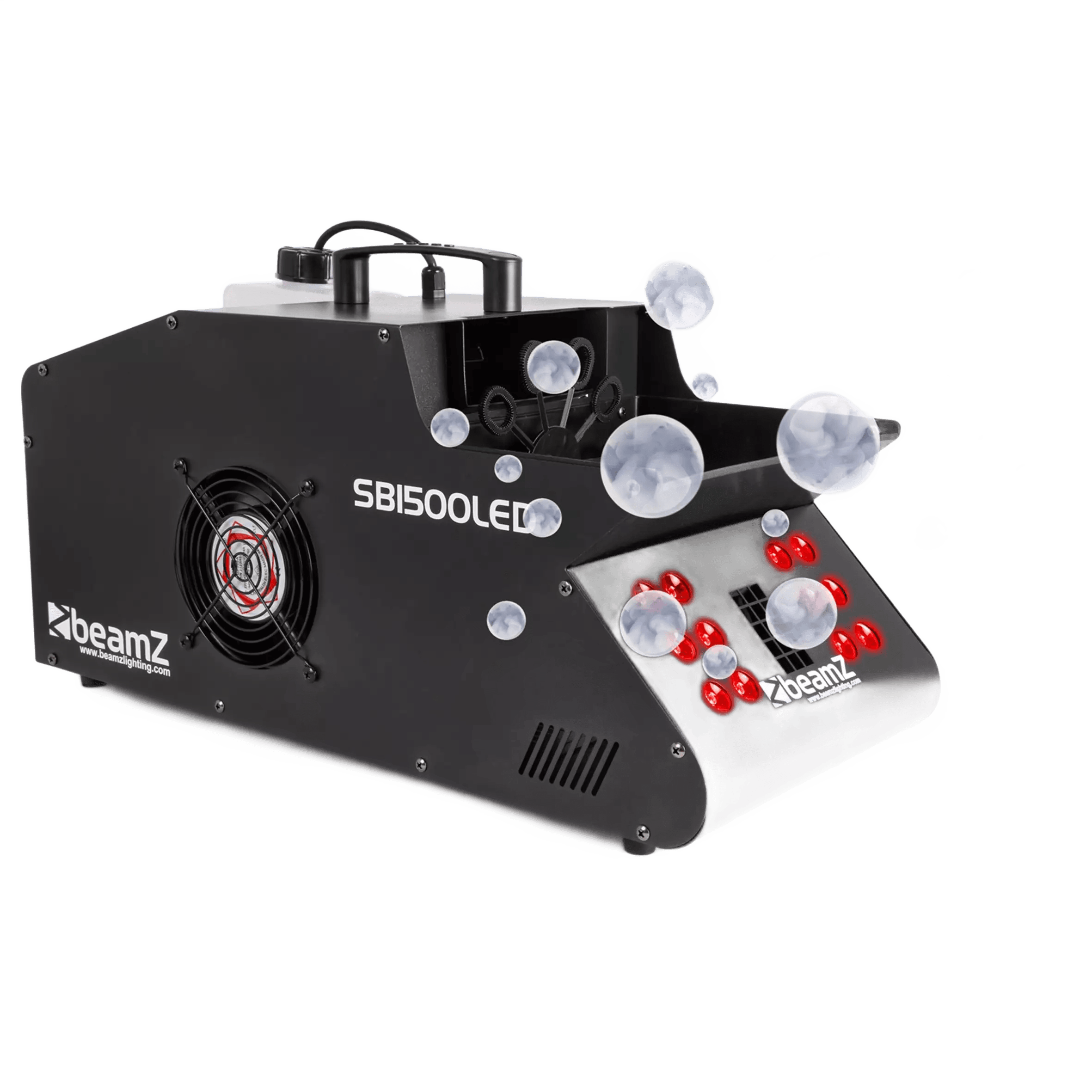 BEAMZ SB1500LED FOG BUBBLE MACHINE RGB 12x 3W