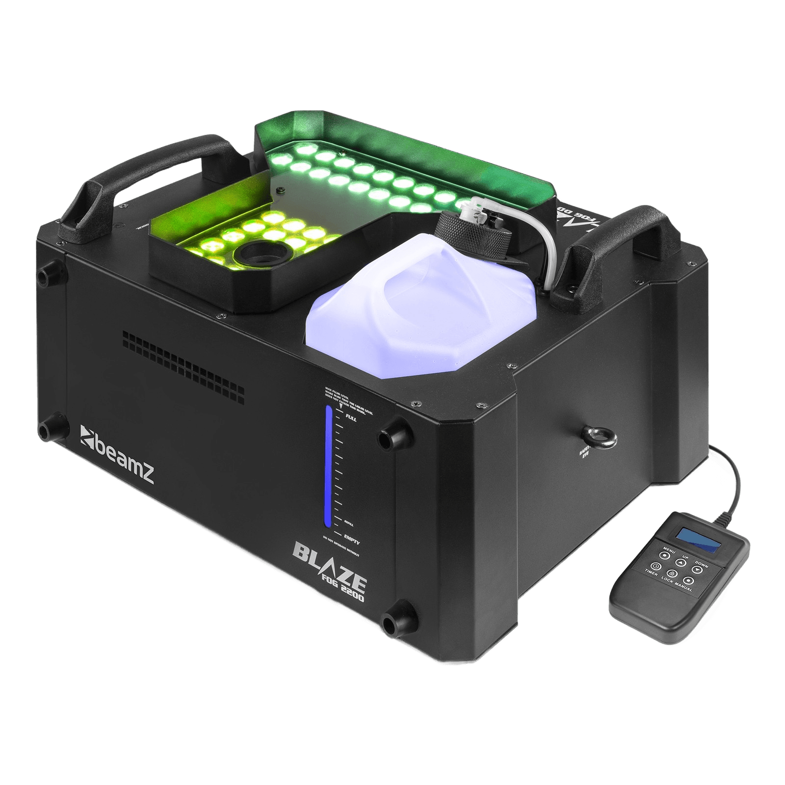 BeamZ BLAZE2200 Vertical FOG Machine 2200W RGBA 48X 4W
