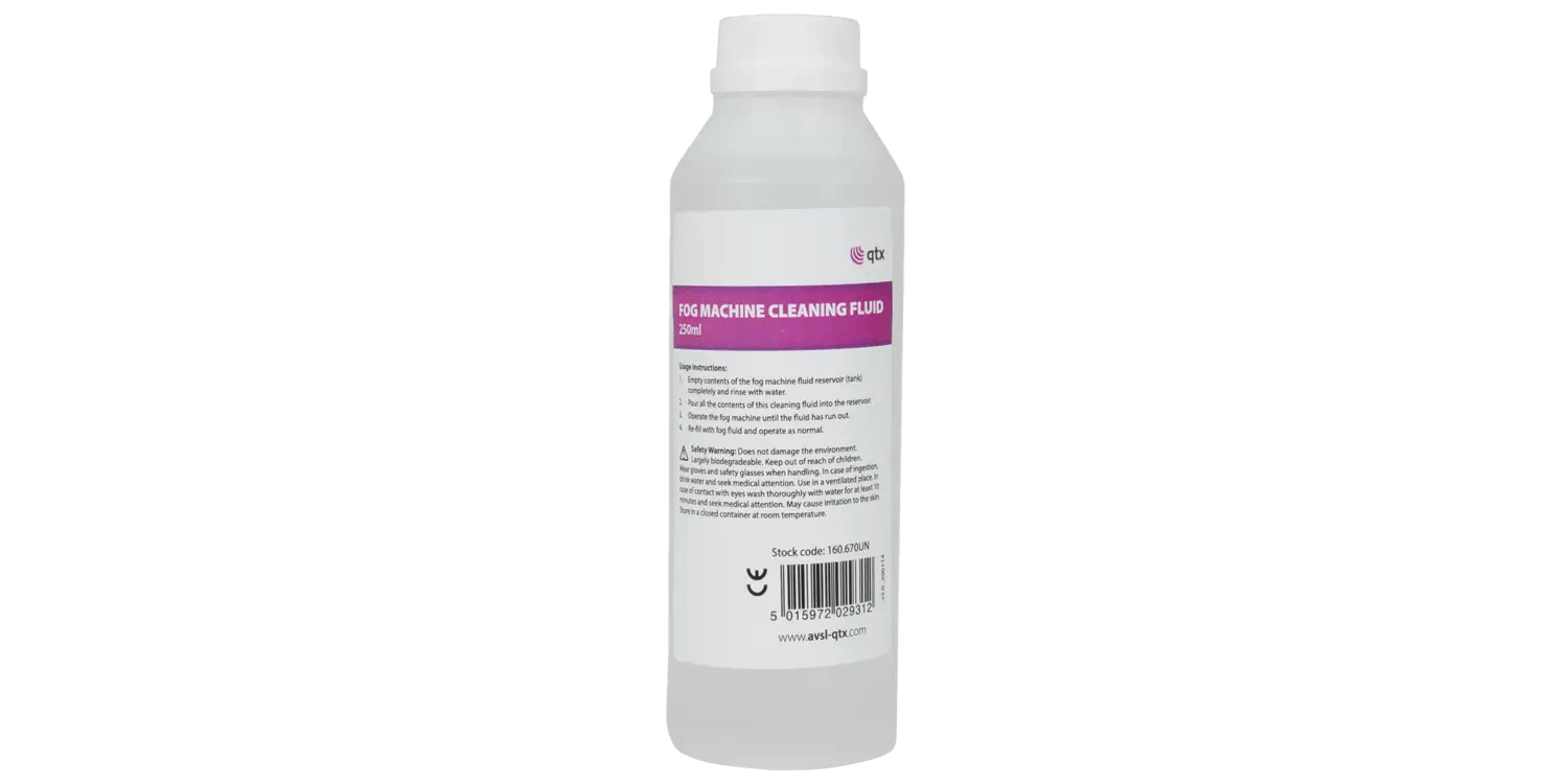 QTX FOG Machine Cleaning Fluid 250ML