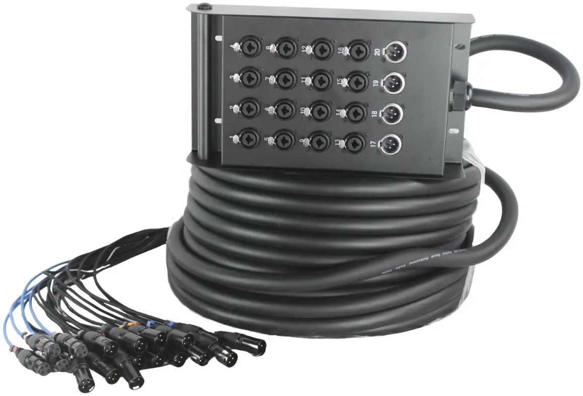 Pure Link PLK16+4 Stage Snake Cable - 30 Meter (16 In / 4 Return, Combo Plugs)
