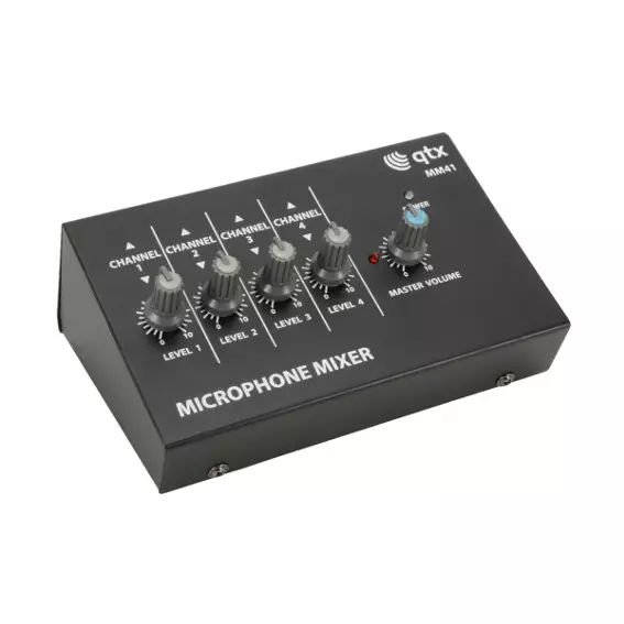 QTX MM41 LINE Level Mixer 4CH
