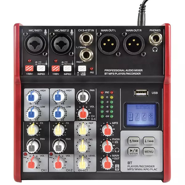 Citronic CSM-4 Music Mixer Bt/usb/mp3 4CH