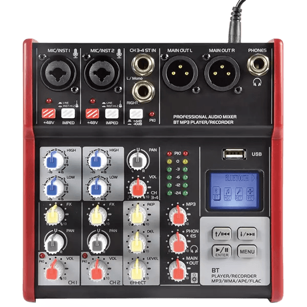 Citronic CSM-4 Music Mixer Bt/usb/mp3 4CH