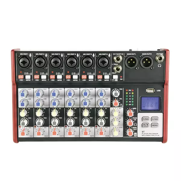 Citronic CSM-8 Music Mixer Bt/usb/mp3 8CH