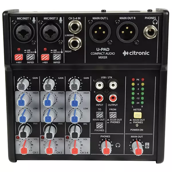 Citronic QTX-U-PAD Music Mixer USB